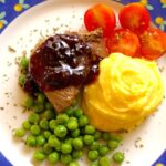 Filé ao molho de amoras