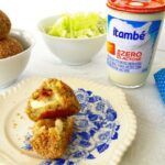 Bolinho de batata doce com requeijão zero lactose