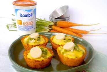 Tarteletes de palmito com requeijão zero lactose